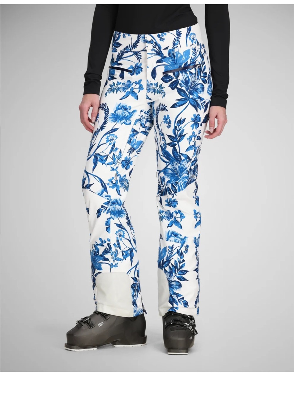 Obermeyer Printed Bliss Ski Pants Midnight Flowers Size 16 Regular